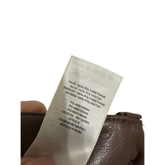 Wilfred The Melina‎ Pant High-waisted Vegan brown Leather pants size 6 $148 - Picture 5 of 6